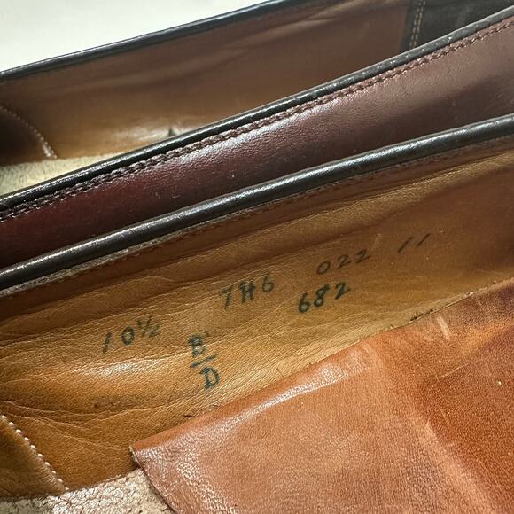 FULLY RESOLED Alden 662 Dark Brown Calfskin Full Strap Penny Loafer USA 10.5 D main image 10
